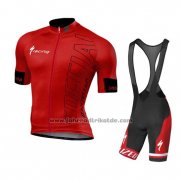 2016 Fahrradbekleidung Specialized Rot und Shwarz (2) Trikot Kurzarm und Tragerhose